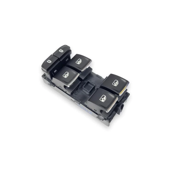 Skoda Superb 3 2016-2019 Sol Ön Kapı Cam Düğmesi Kromlu 3G0959857C - Resim 4