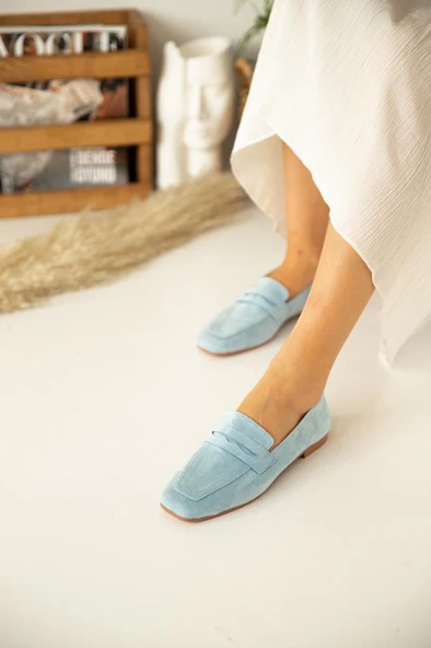 Marjinix Trendy Düz Tokalı Kadın Babet Ayakkabı - 8