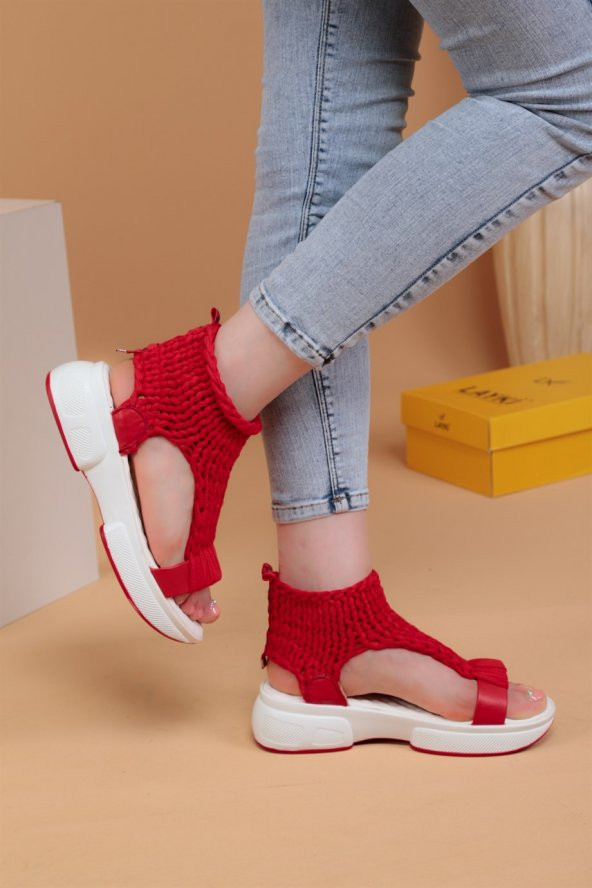 Blisse Kırmızı Renkli Kadın Sandalet - 4
