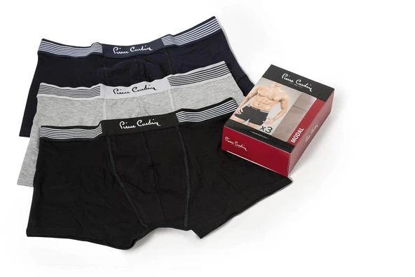 Pierre Cardin Erkek 3'lü Stretch Boxer - 8