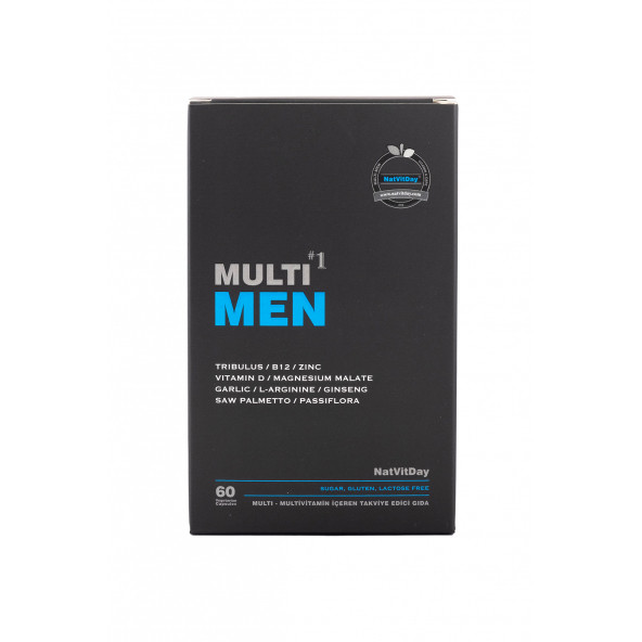 Natvitday Multi Men Multivitamin Içeren Kapsül Takviye Edici Gıda 60 Kapsül