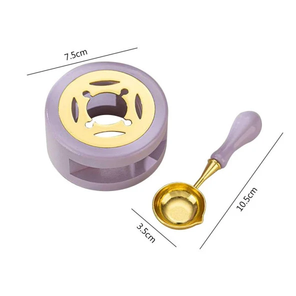 Davetiye Mum Mühürü Uygulama Seti Lavanta Renk 610 Elif Vav - Resim 3