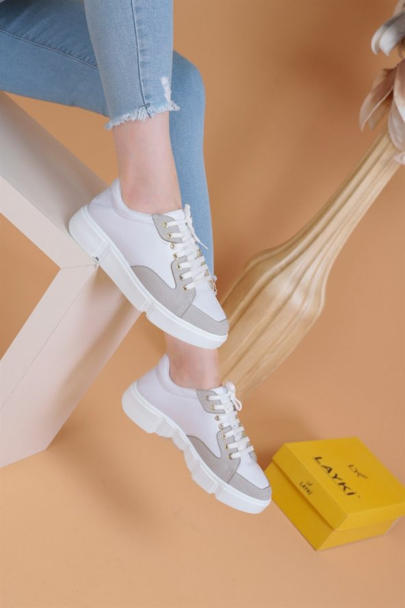 Lofft Beyaz Bayan Sneaker - 3