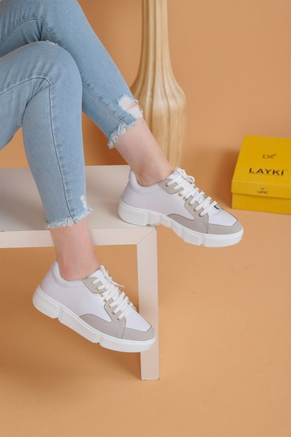 Lofft Beyaz Bayan Sneaker - 4