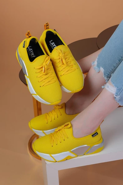 Popi Sarı Renkli Bayan Spor Ayakkabı - 5