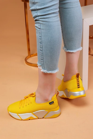 Popi Sarı Renkli Bayan Spor Ayakkabı - 2
