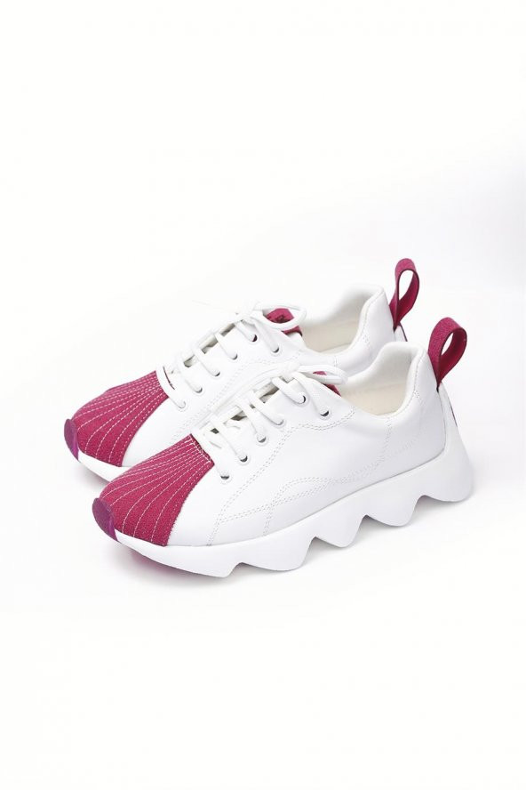 Kosta Fuşya Renkli Kadın Günlük Spor Ayakkabı - 2