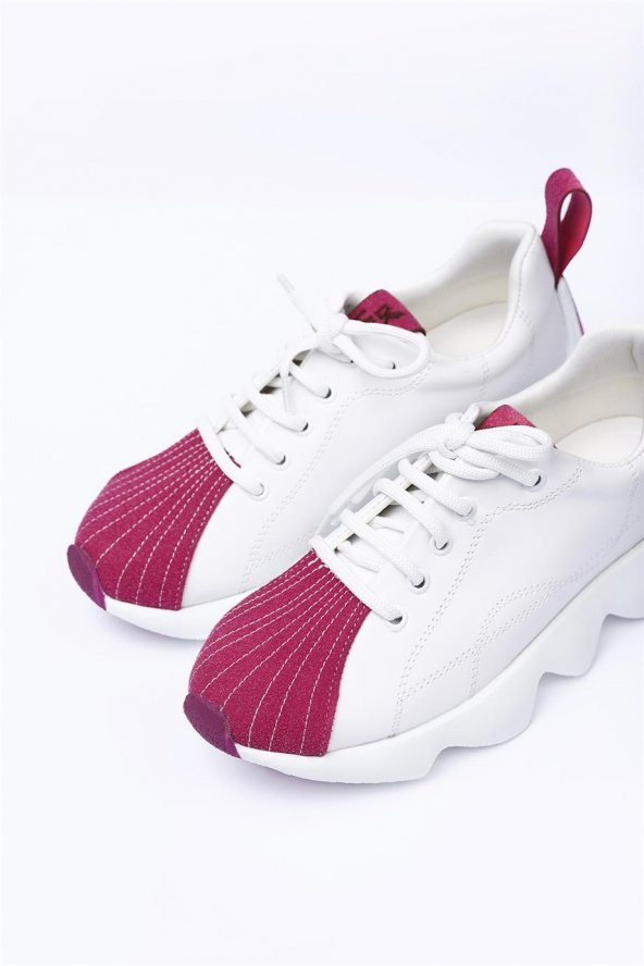 Kosta Fuşya Renkli Kadın Günlük Spor Ayakkabı - 4