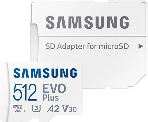 Samsung Evo Plus 512GB microSD Hafıza Kartı MB-MC512KA/TR (Samsung Türkiye Garantili) - Resim 3