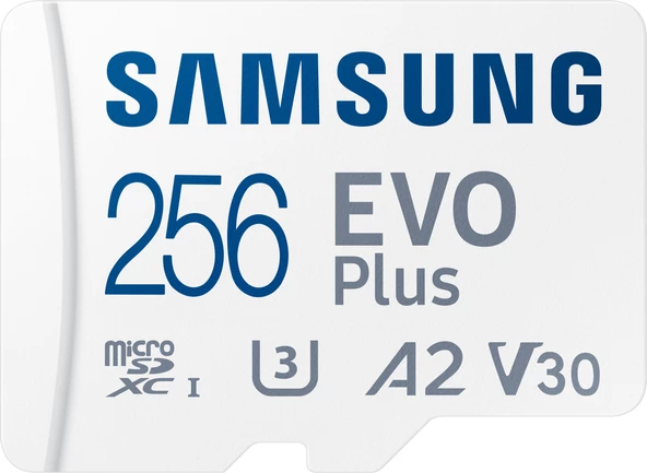 Samsung Evo Plus 256GB microSD Hafıza Kartı MB-MC256KA/TR (Samsung Türkiye Garantili)