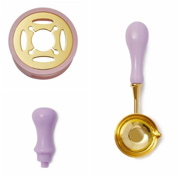 Davetiye Mum Mühürü Uygulama Seti Lavanta Renk 908 Barış Güvercini - Resim 9