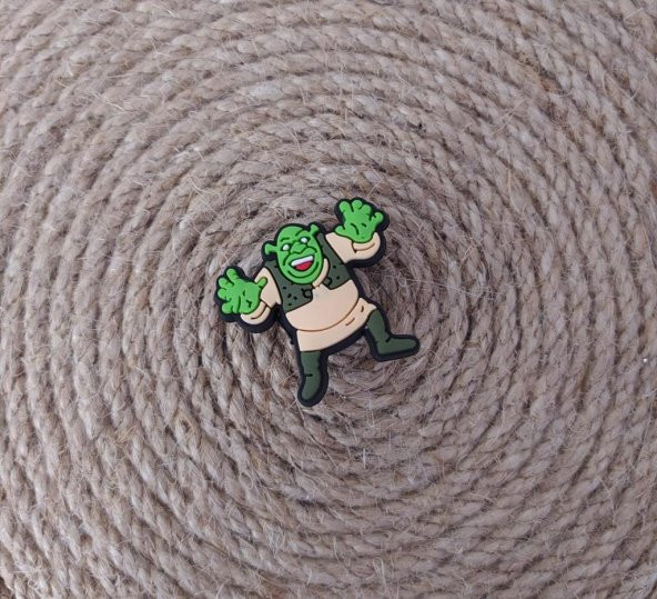 Terlik Ayakkabı Sandalet Süsü Shrek 1 Adet Silikon Kız Erkek Aksesuar Hediye - 2