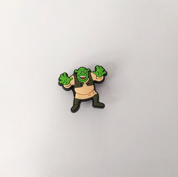 Terlik Ayakkabı Sandalet Süsü Shrek 1 Adet Silikon Kız Erkek Aksesuar Hediye - 3