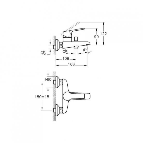Artema Axe S Banyo Bataryası A41070 - Resim 2