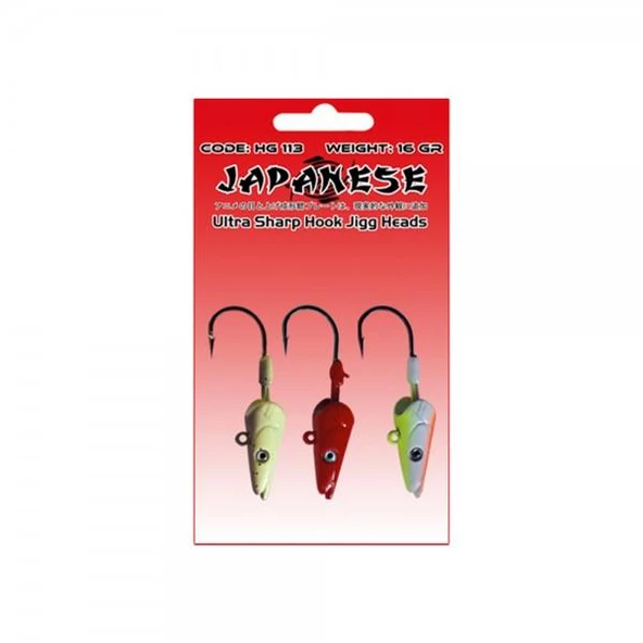 Japanese 3'lü Jighead Zoka Seti, Sasi Sardine Yemler İçin - 3