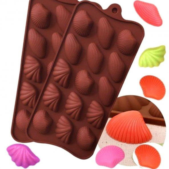 Silikon Çikolata Kalıbı İstiridye Deniz Kabugu Şekilleri Çikolata Kalıbı Çikolata Şeker Kalıp