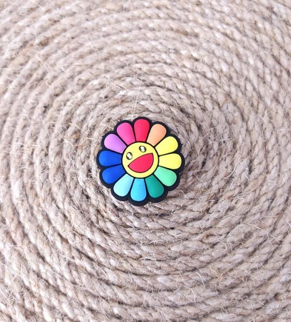 Terlik Ayakkabı Sandalet Tokası Çiçek 1 Adet Silikon Kız Erkek Aksesuar Hediye - 2