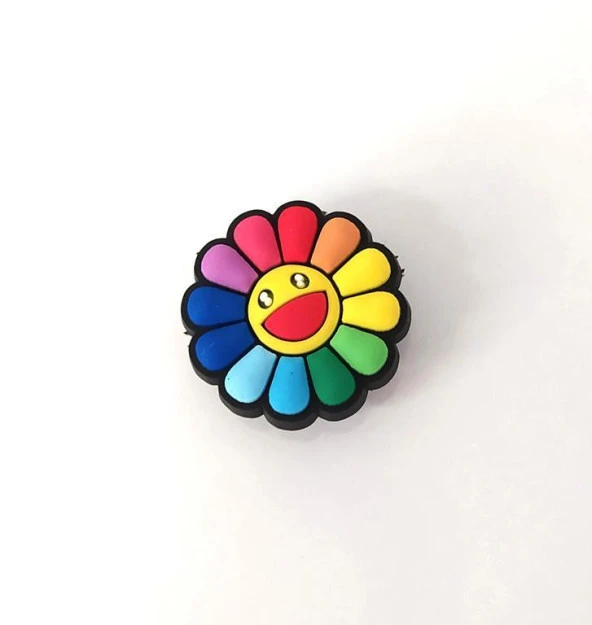 Terlik Ayakkabı Sandalet Tokası Çiçek 1 Adet Silikon Kız Erkek Aksesuar Hediye - 3