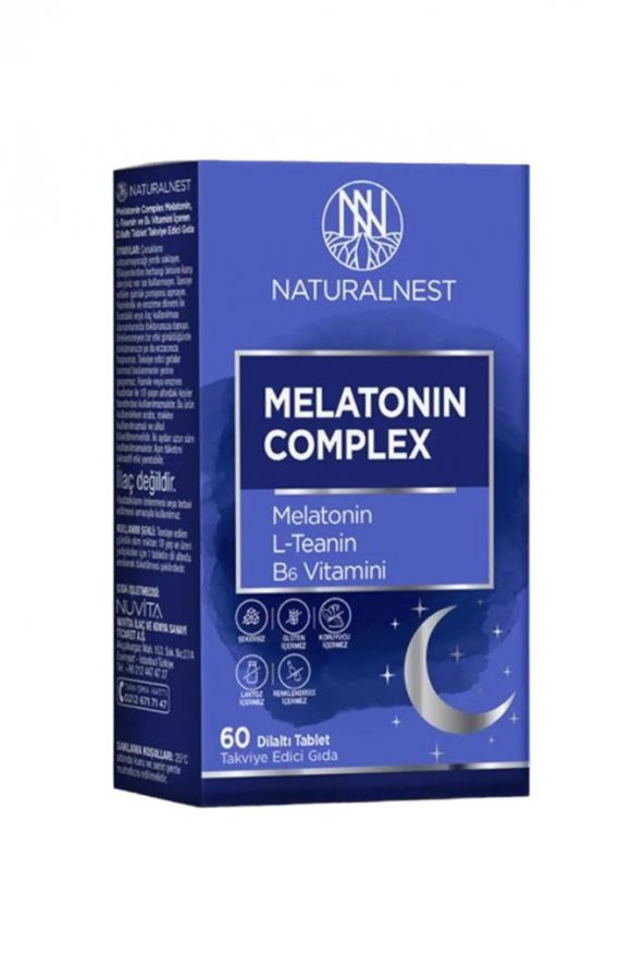 NATURALNEST Melatonin Complex 3 mg 60 Dilaltı Tablet