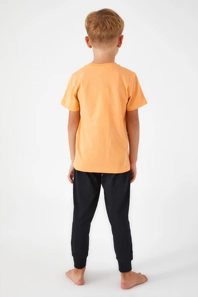 Roly Poly 3041 Garson Venice Beach Erkek Çocuk Kısa Kol Pijama Takım - 6