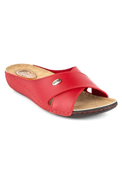 Muya Yara 32251-003 Topuk Jelli Anatomik Taban Kadın Terlik Bordo 36-40