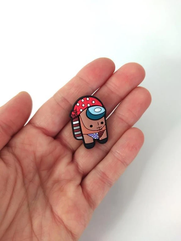 Terlik Ayakkabı Sandalet Tokası Among Us 1 Adet Silikon Kız Erkek Aksesuar Hediye