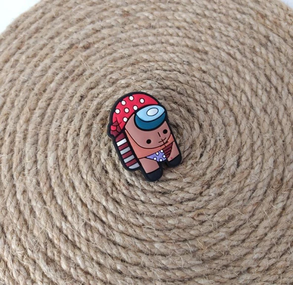 Terlik Ayakkabı Sandalet Tokası Among Us 1 Adet Silikon Kız Erkek Aksesuar Hediye - 2