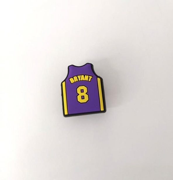 Terlik Ayakkabı Sandalet Tokası Kobe Bryant Forması 1 Adet Silikon Kız Erkek Aksesuar Hediye - 3