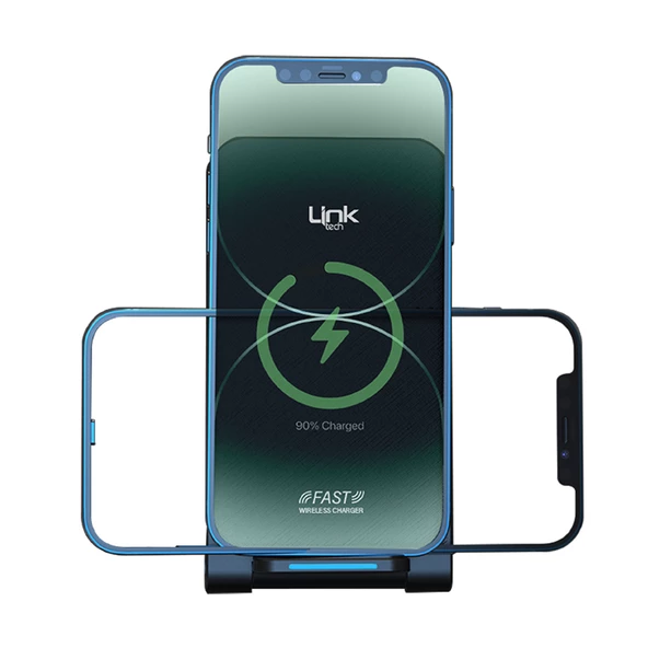 LinkTech W515 15W Hızlı Şarj Destekli Katlanabilir Kablosuz Şarj Standı - 7