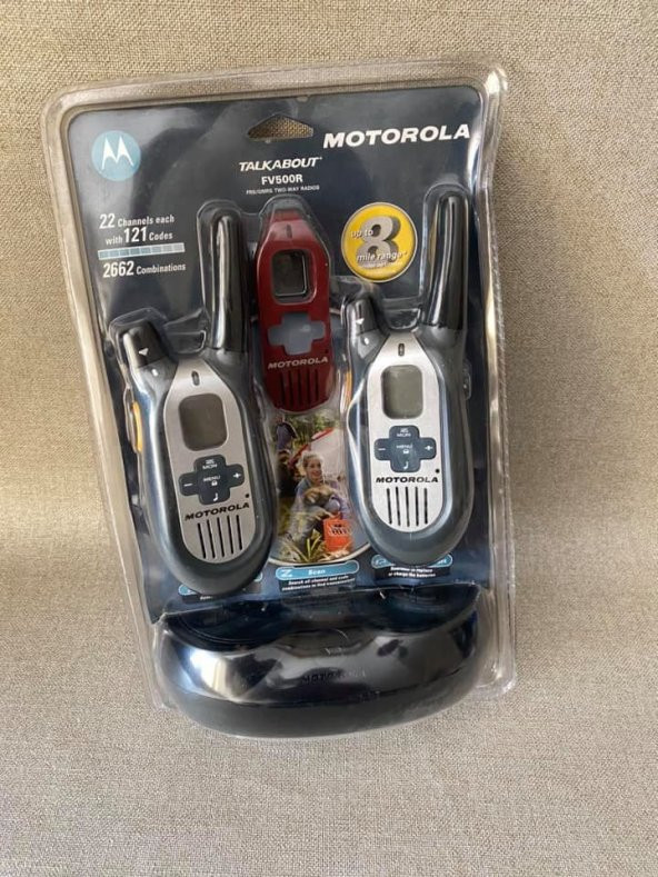 Motorola FV500R 12km 2li El Telsizi 110V (Pilli Model) - 4
