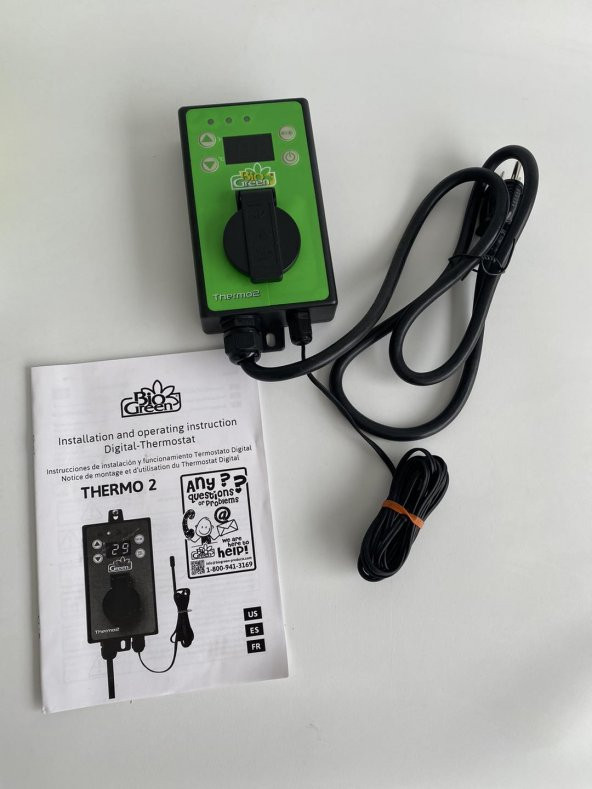 Bio Green Thermo 2 Dijital Yaz/Kış Sera Termostatı (US Prizi) - 2