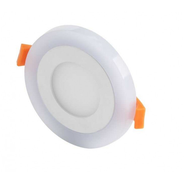 Atlantis 6 Watt 3+3 Çift Renkli Led Panel Spot Lamba Mavi-Beyaz- 10lu paket - 3