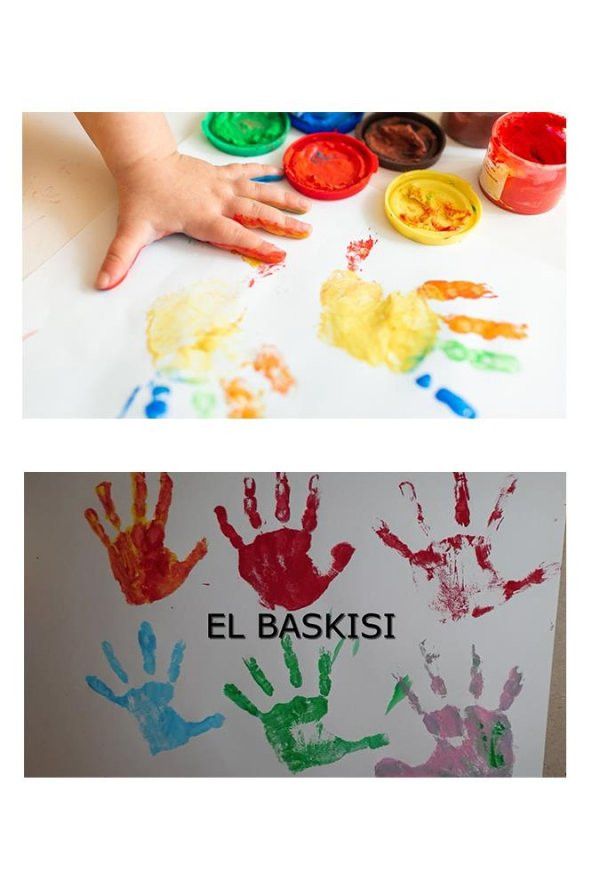 Parmak Boyası 250 Gr 6 Adet Çocuklar İçin Yıkanabilir Parrmak Boya Okul Hobi Kreş Etkinlik Kırmızı Sarı Mavi Yeşil - 4