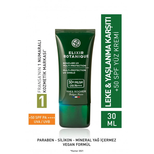 YVES ROCHER Detoks Etkili 50 Faktör Koruyuculu Güneş Kremi
