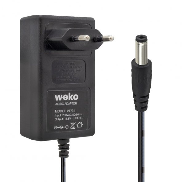 Ayt Weko 16.8 Volt 2 Amper 5.5 2.5 Uçlu Kırmızı Yeşil Ledli Priz Tipi Şarj Adaptörü - 3