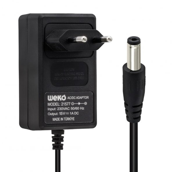 Ayt Weko 15 Volt 1 Amper 15 Watt 5.5 2.5 Uçlu Priz Tipi Adaptör - 3