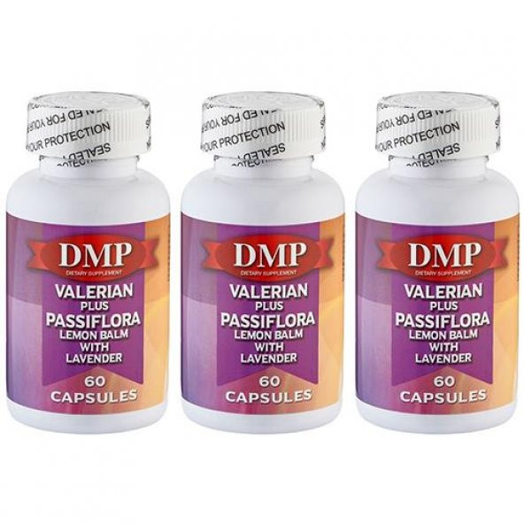 Dmp Valerian Plus 3x60 Kapsül Passiflora Lemon Balm Lavender