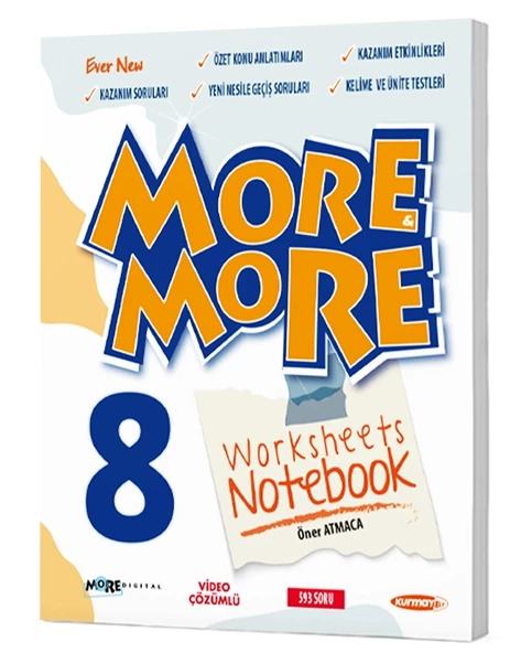 Kurmay Elt 2025 8. Sınıf Lgs More More Notebook Worksheets