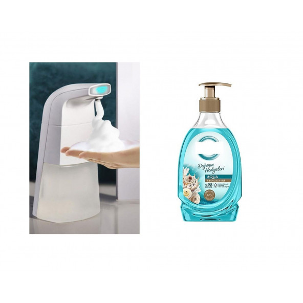 SIA-BOSP087 Sensörlü Fotoselli Sıvı Sabunluk 10x5x21cm Ve1 Adet 392ml Sıvı Sabun Aqua Ve Deniz Esintisi - 2