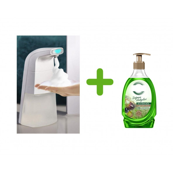 SIA-BOSP089 Sensörlü Fotoselli Sıvı Sabunluk 10x5x21cm Ve1 Adet 392ml Sıvı Sabun Zeytinyağı Ve Bergamot