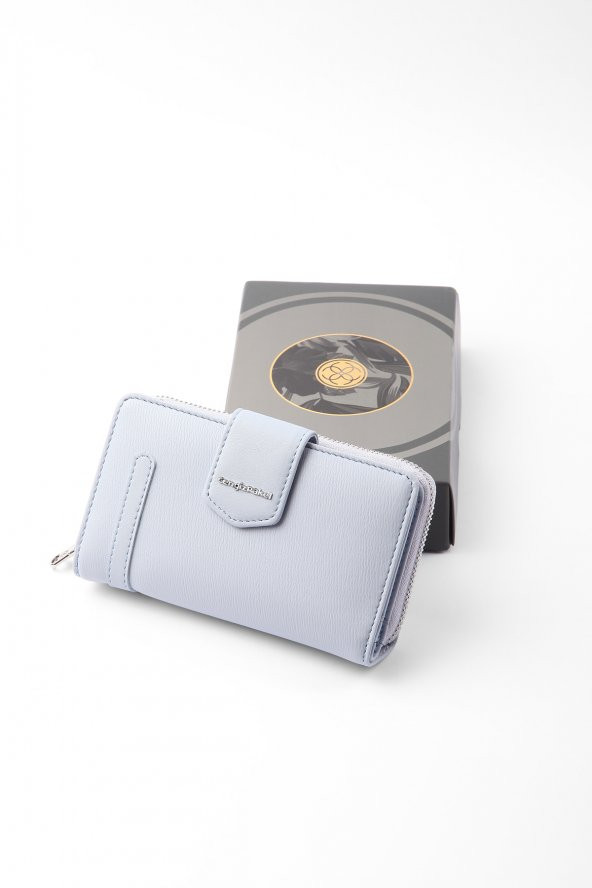 CENGİZ PAKEL Kadın Orta Boy Cüzdan 65256M Buz Mavi - 5