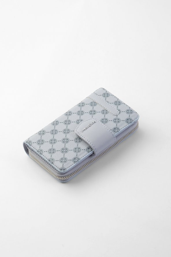 CENGİZ PAKEL Monogram Kadın Orta Boy Cüzdan 65256MP Buz Mavi - 2