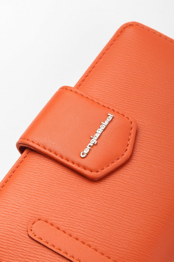 CENGİZ PAKEL Kadın Orta Boy Cüzdan 65256M Kiremit - 2