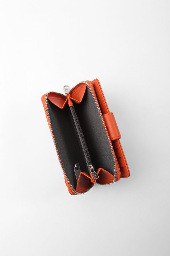 CENGİZ PAKEL Kadın Orta Boy Cüzdan 65256M Kiremit - 3