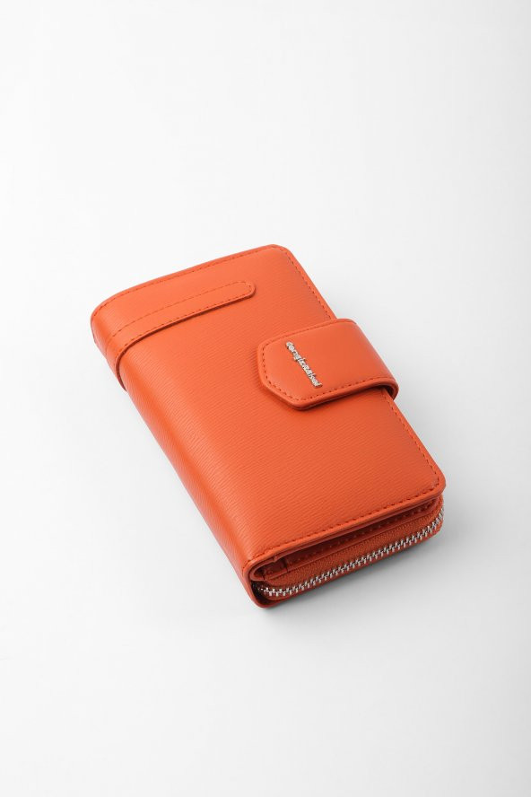 CENGİZ PAKEL Kadın Orta Boy Cüzdan 65256M Kiremit - 4