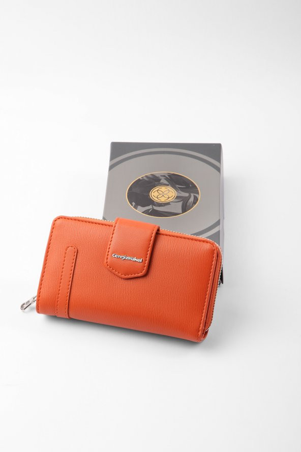 CENGİZ PAKEL Kadın Orta Boy Cüzdan 65256M Kiremit - 5