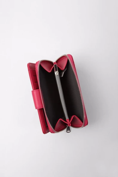 CENGİZ PAKEL Kadın Orta Boy Cüzdan 65256M Fuşya Pembe - 3