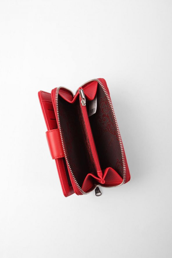 CENGİZ PAKEL Kadın Orta Boy Cüzdan 65256M Kırmızı - 3