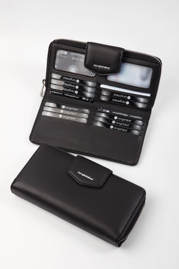 CENGİZ PAKEL Maddy Kadın Cüzdan-Portföy 65232M Siyah - 2
