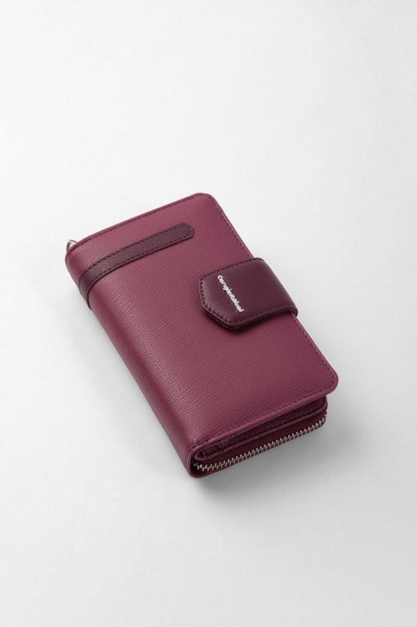 CENGİZ PAKEL Kadın Orta Boy Cüzdan 65256M Mürdüm - 4